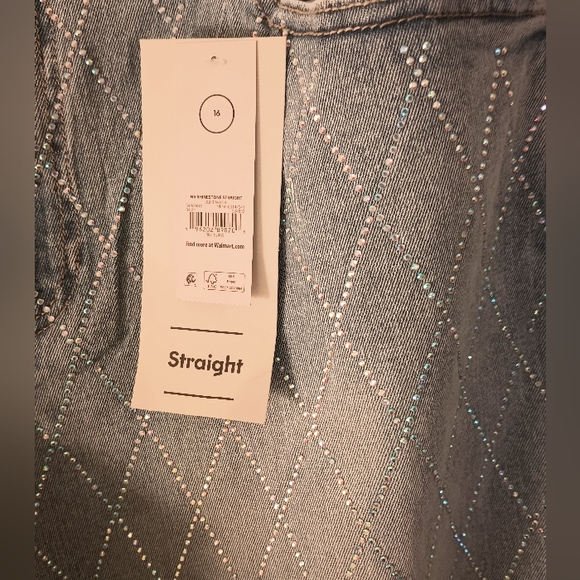 New boundary rhinestone blue jeans brand new - Picture 6 of 7